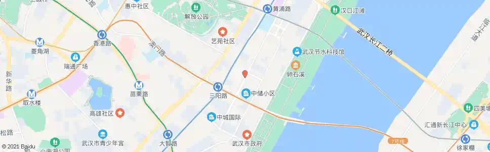 武汉中山大道五福路_公交站地图_武汉公交_妙搜公交查询2025