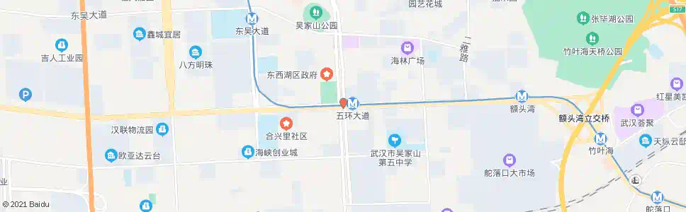 武汉东西湖大道临空港大道_公交站地图_武汉公交_妙搜公交查询2025