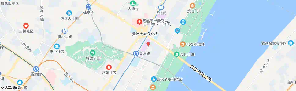 武汉中山大道长江二桥_公交站地图_武汉公交_妙搜公交查询2025