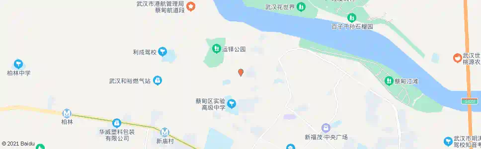 武汉蔡江路齐联工业园_公交站地图_武汉公交_妙搜公交查询2025