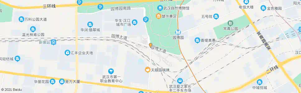 武汉广华路园博园东路_公交站地图_武汉公交_妙搜公交查询2025