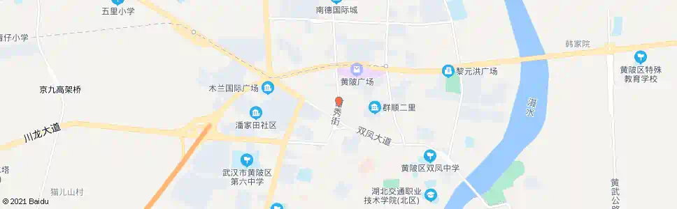 武汉百秀街锦秀道口_公交站地图_武汉公交_妙搜公交查询2025