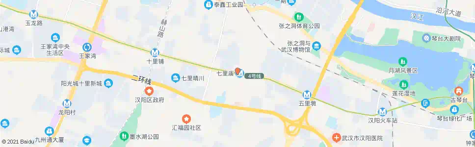 武汉汉阳大道七里庙_公交站地图_武汉公交_妙搜公交查询2025