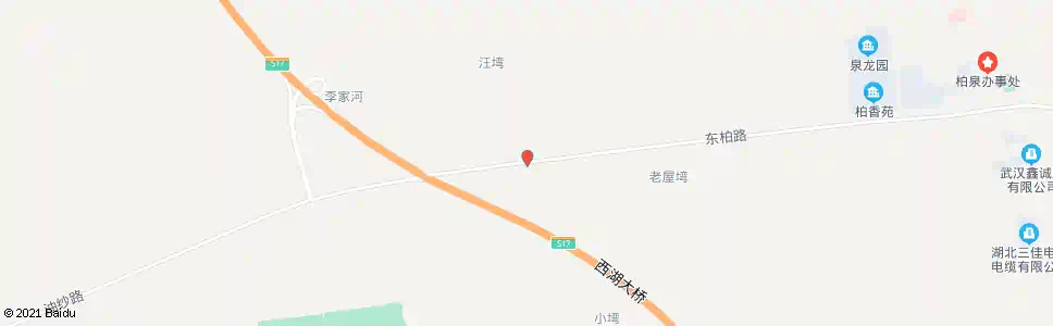 武汉东柏路彭家湾_公交站地图_武汉公交_妙搜公交查询2025