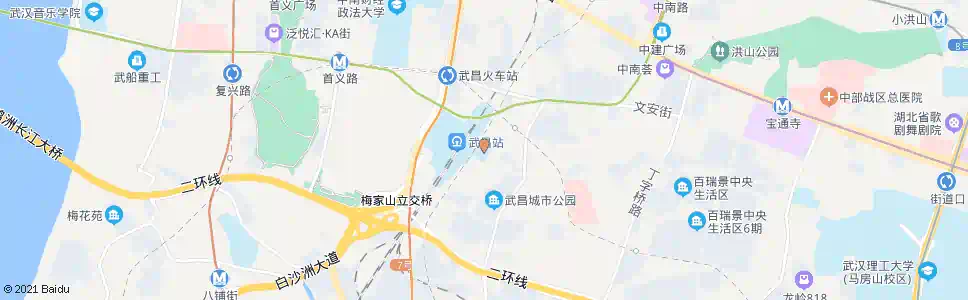 武汉武昌火车站东广场_公交站地图_武汉公交_妙搜公交查询2025