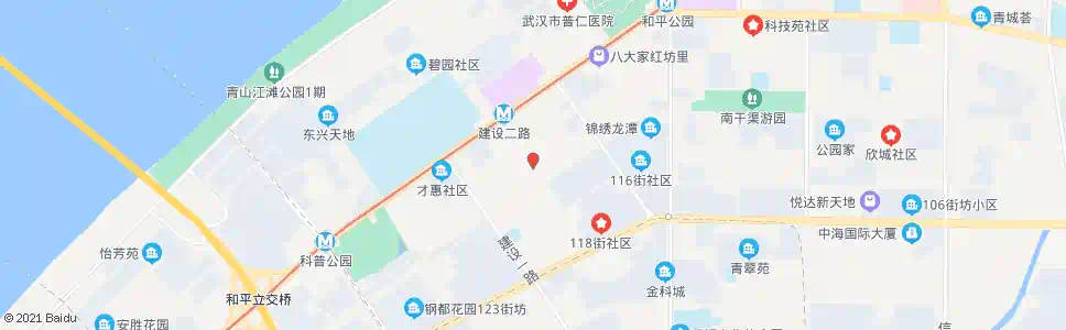 武汉建设二路48街坊_公交站地图_武汉公交_妙搜公交查询2025