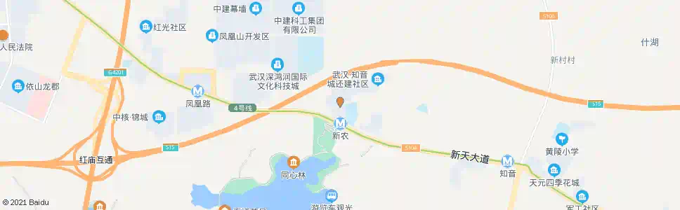 武汉汉新街幺铺社区_公交站地图_武汉公交_妙搜公交查询2025