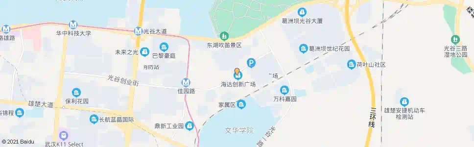 武汉创业街关山三路_公交站地图_武汉公交_妙搜公交查询2025