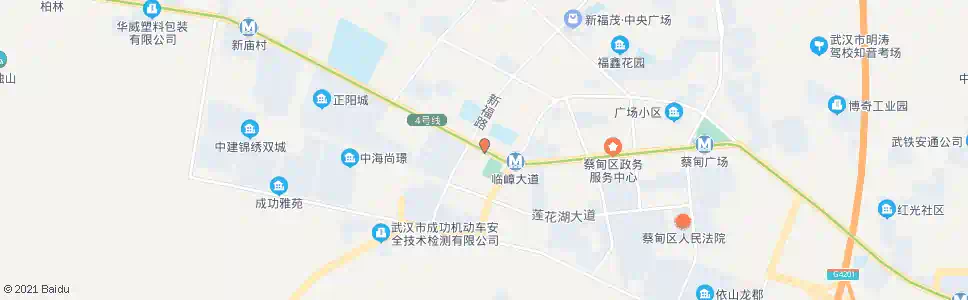 武汉蔡甸大街蔡甸五小_公交站地图_武汉公交_妙搜公交查询2025