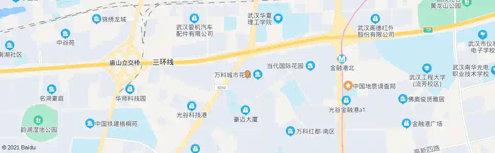 武汉万科城市花园_公交站地图_武汉公交_妙搜公交查询2025