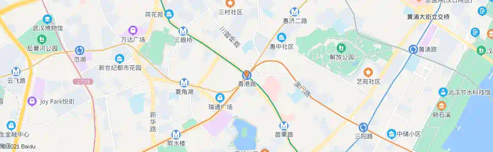 武汉香港路地铁香港路站_公交站地图_武汉公交_妙搜公交查询2025
