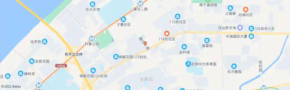 武汉建设一路121街_公交站地图_武汉公交_妙搜公交查询2025