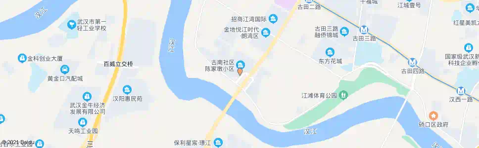 武汉沿河大道怡景南苑_公交站地图_武汉公交_妙搜公交查询2025