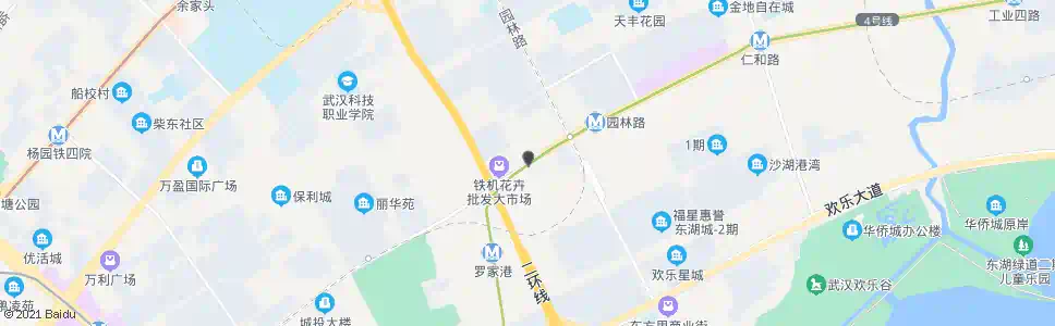武汉团结大道盛世家园_公交站地图_武汉公交_妙搜公交查询2025