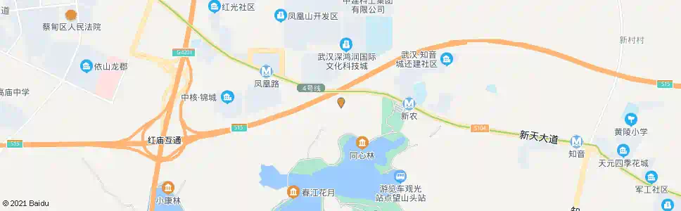 武汉五贤路幺铺村_公交站地图_武汉公交_妙搜公交查询2025