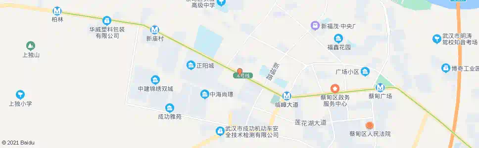 武汉蔡甸大街蔡甸教育局_公交站地图_武汉公交_妙搜公交查询2025