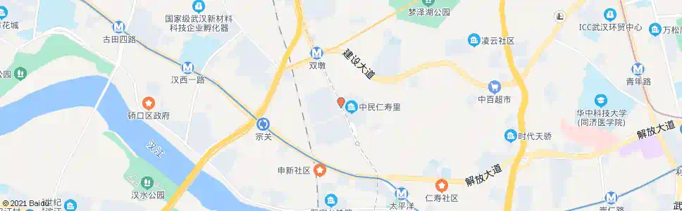 武汉汉西路汉西巷_公交站地图_武汉公交_妙搜公交查询2025