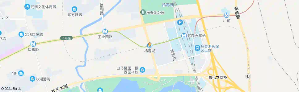 武汉杨春湖站_公交站地图_武汉公交_妙搜公交查询2025
