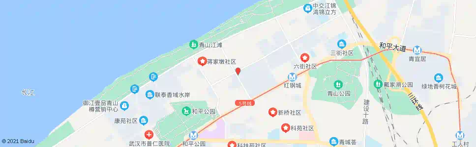 武汉红钢一街建七路口_公交站地图_武汉公交_妙搜公交查询2025