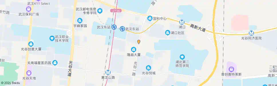 武汉光谷一路湖口湾_公交站地图_武汉公交_妙搜公交查询2025