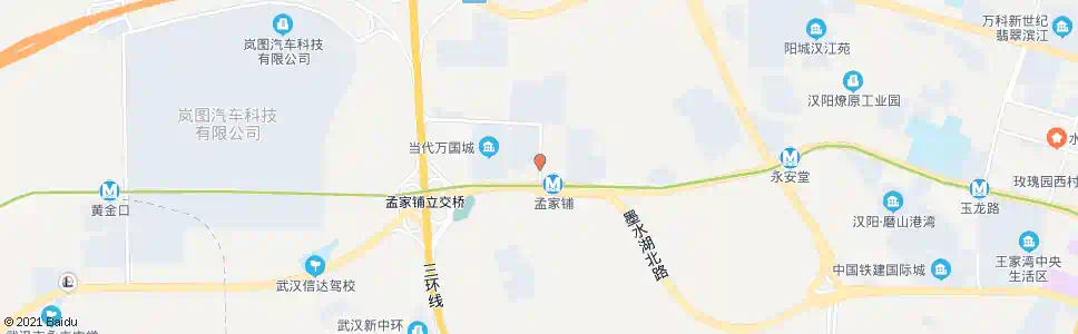 武汉建园路孟家铺_公交站地图_武汉公交_妙搜公交查询2025