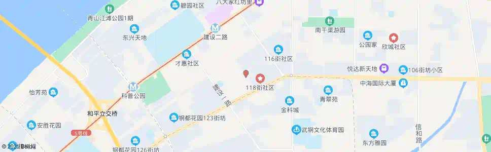 武汉建设二路118街_公交站地图_武汉公交_妙搜公交查询2025