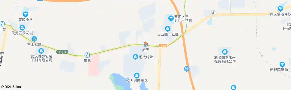 武汉汉阳大街新天_公交站地图_武汉公交_妙搜公交查询2025