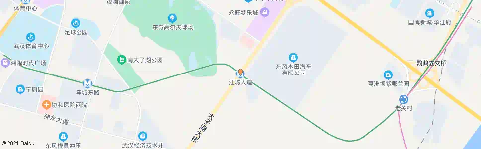 武汉江城大道地铁江城大道站_公交站地图_武汉公交_妙搜公交查询2025