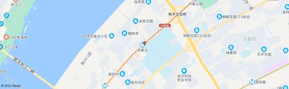 武汉和平大道余家头_公交站地图_武汉公交_妙搜公交查询2025