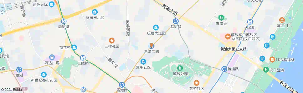 武汉惠济二路站_公交站地图_武汉公交_妙搜公交查询2025