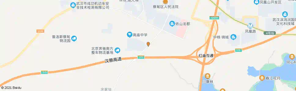 武汉天鹅湖大道高庙_公交站地图_武汉公交_妙搜公交查询2025