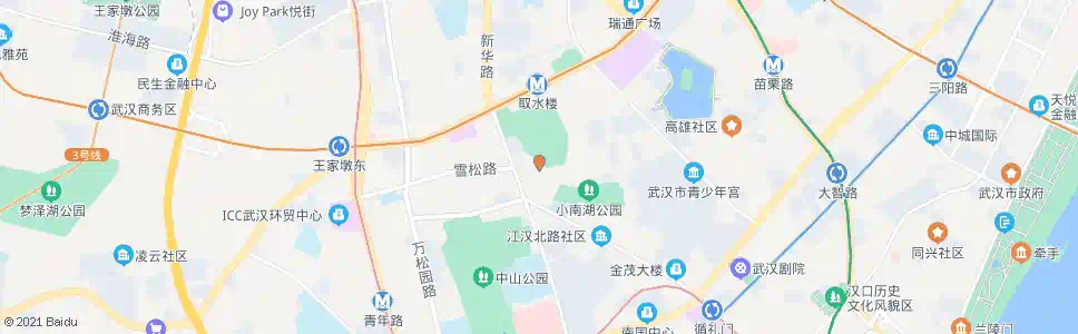 武汉台北一路喷泉公园_公交站地图_武汉公交_妙搜公交查询2025