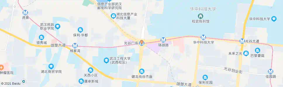 武汉光谷广场站_公交站地图_武汉公交_妙搜公交查询2025