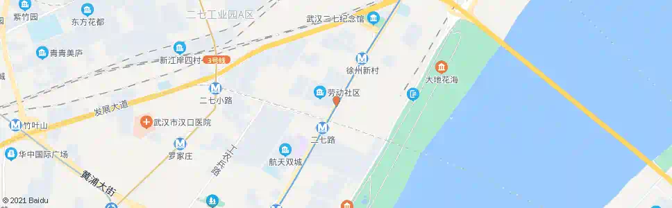 武汉解放大道二七路_公交站地图_武汉公交_妙搜公交查询2025