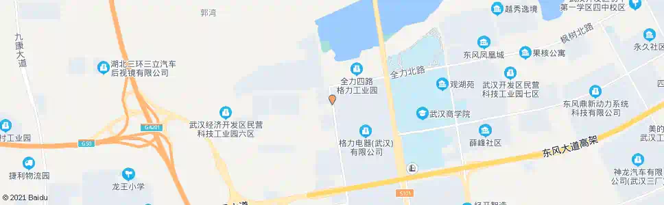 武汉全力四路全力北路_公交站地图_武汉公交_妙搜公交查询2025