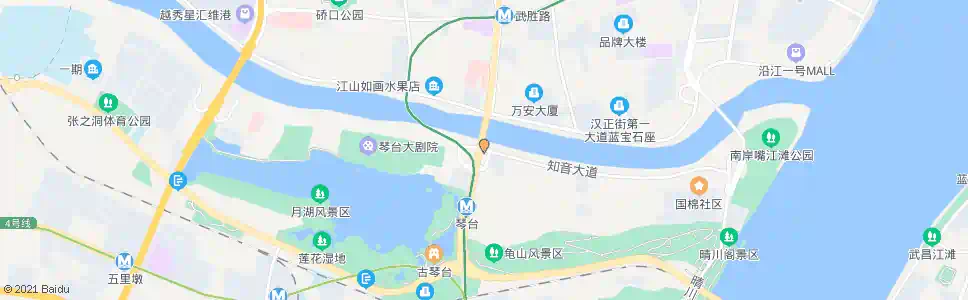武汉知音大道江汉桥_公交站地图_武汉公交_妙搜公交查询2025
