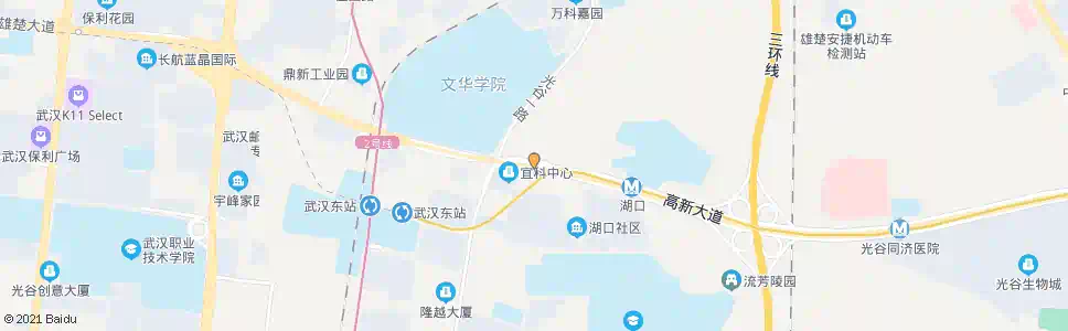 武汉高新大道光谷一路_公交站地图_武汉公交_妙搜公交查询2025