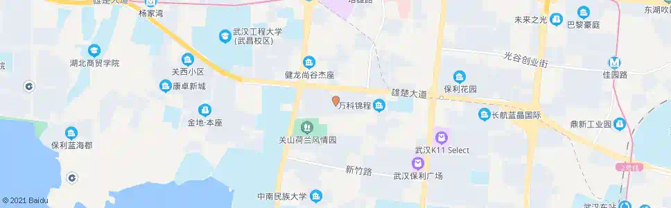武汉雄楚大道枫林上城_公交站地图_武汉公交_妙搜公交查询2025