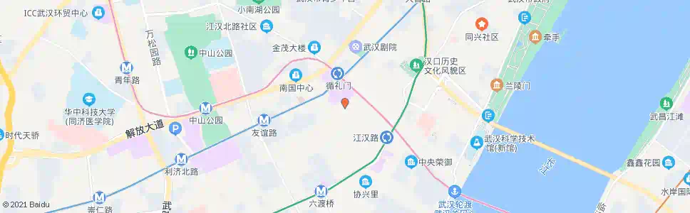 武汉江汉四路_公交站地图_武汉公交_妙搜公交查询2025