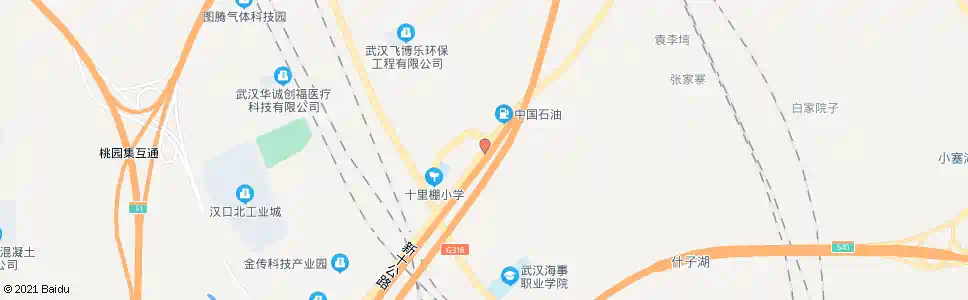 武汉新十公路十里棚_公交站地图_武汉公交_妙搜公交查询2025