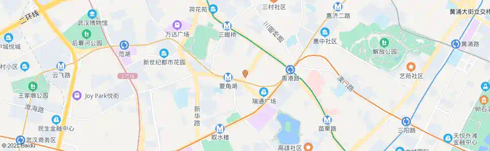 武汉香江路_公交站地图_武汉公交_妙搜公交查询2025