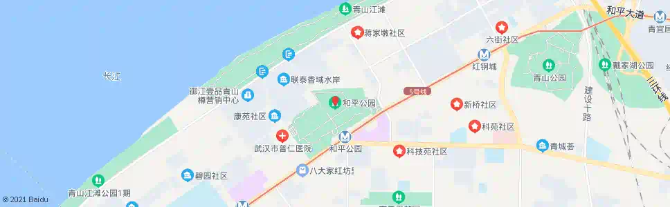 武汉和平大道和平公园_公交站地图_武汉公交_妙搜公交查询2025