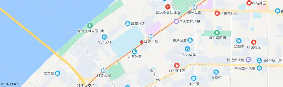 武汉和平大道建二_公交站地图_武汉公交_妙搜公交查询2025