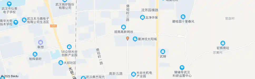 武汉佛祖岭三路高新四路_公交站地图_武汉公交_妙搜公交查询2025