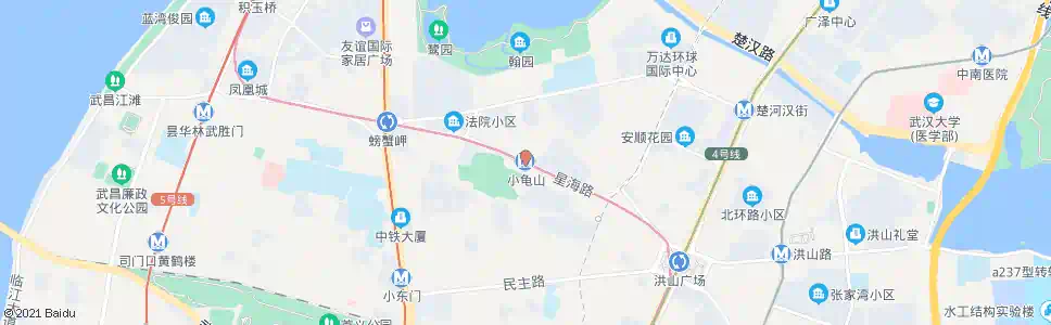 武汉小龟山站_公交站地图_武汉公交_妙搜公交查询2025