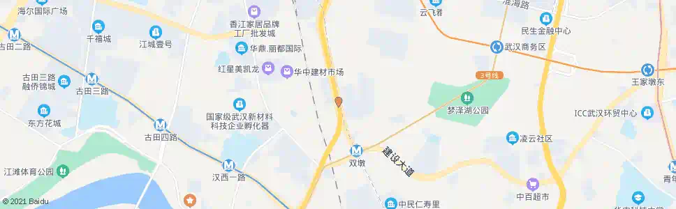 武汉汉西路下双墩_公交站地图_武汉公交_妙搜公交查询2025