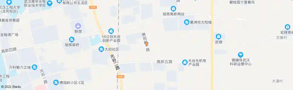 武汉佛祖岭一路港边田一路_公交站地图_武汉公交_妙搜公交查询2025