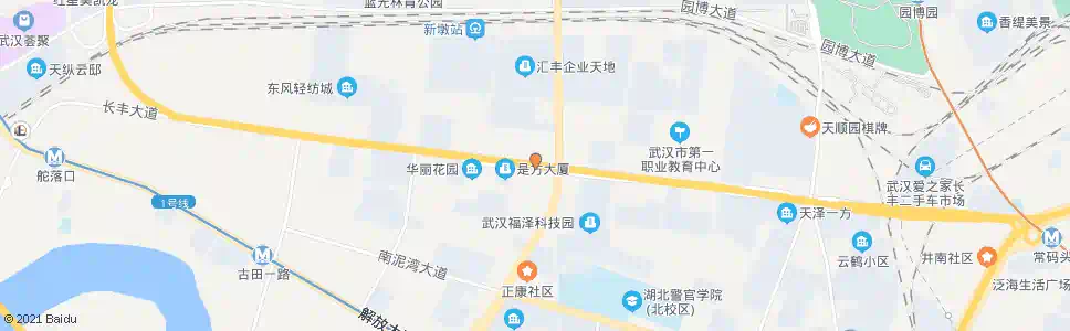 武汉长丰大道都市工业园_公交站地图_武汉公交_妙搜公交查询2025