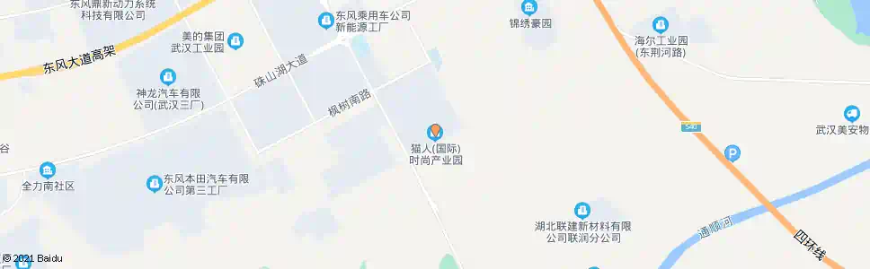 武汉猫人工业园_公交站地图_武汉公交_妙搜公交查询2025