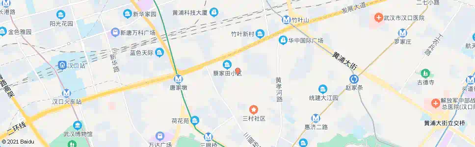 武汉江大路蔡家田_公交站地图_武汉公交_妙搜公交查询2025